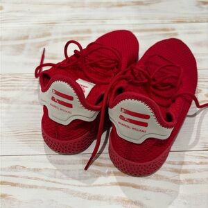 Adidas men’s Red Sneakers with White Accents